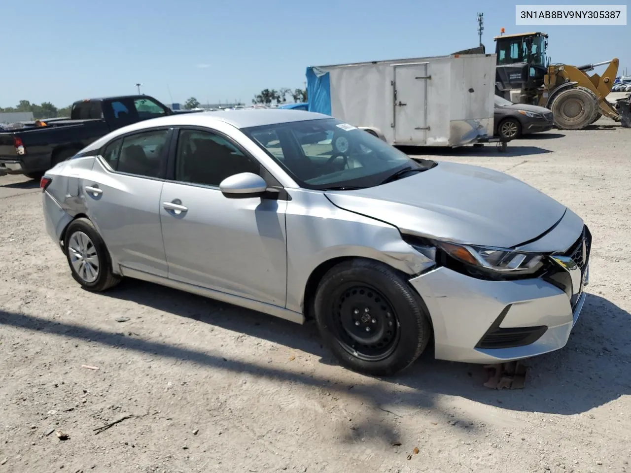 2022 Nissan Sentra S VIN: 3N1AB8BV9NY305387 Lot: 56458774