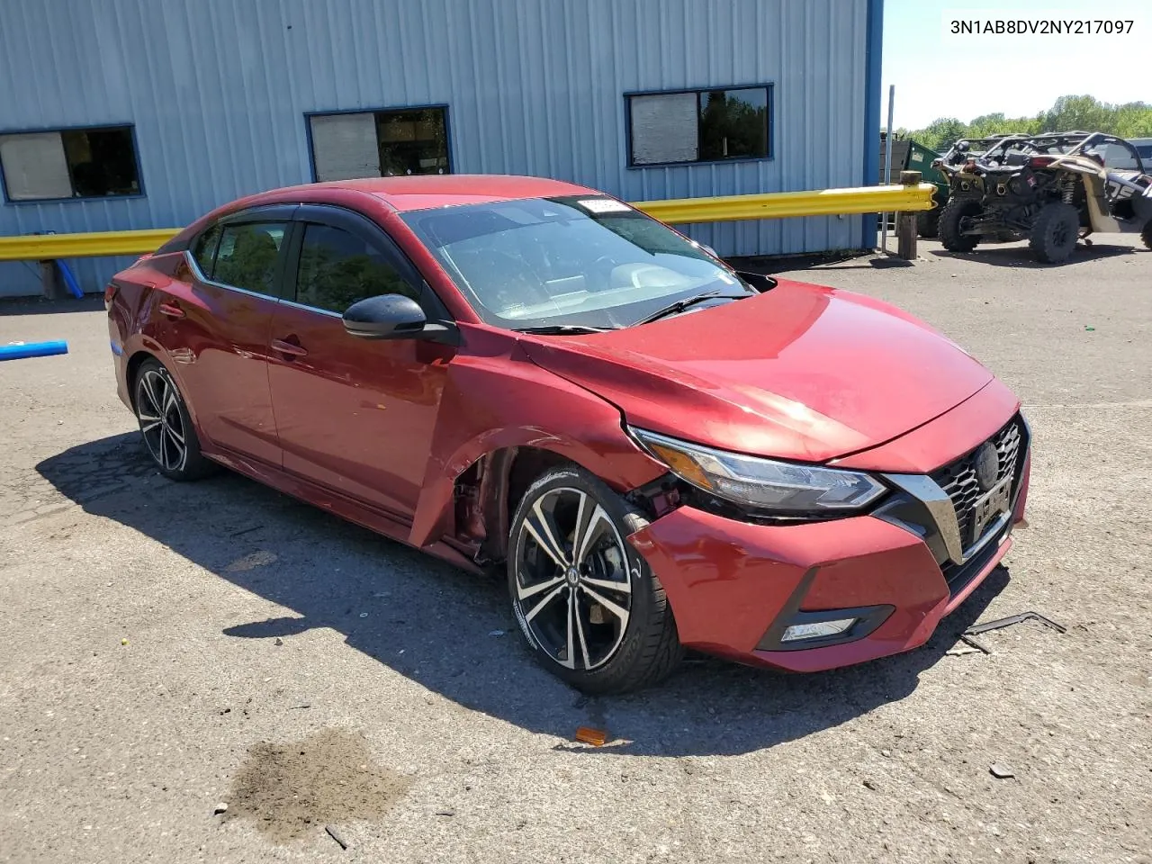 2022 Nissan Sentra Sr VIN: 3N1AB8DV2NY217097 Lot: 57559474