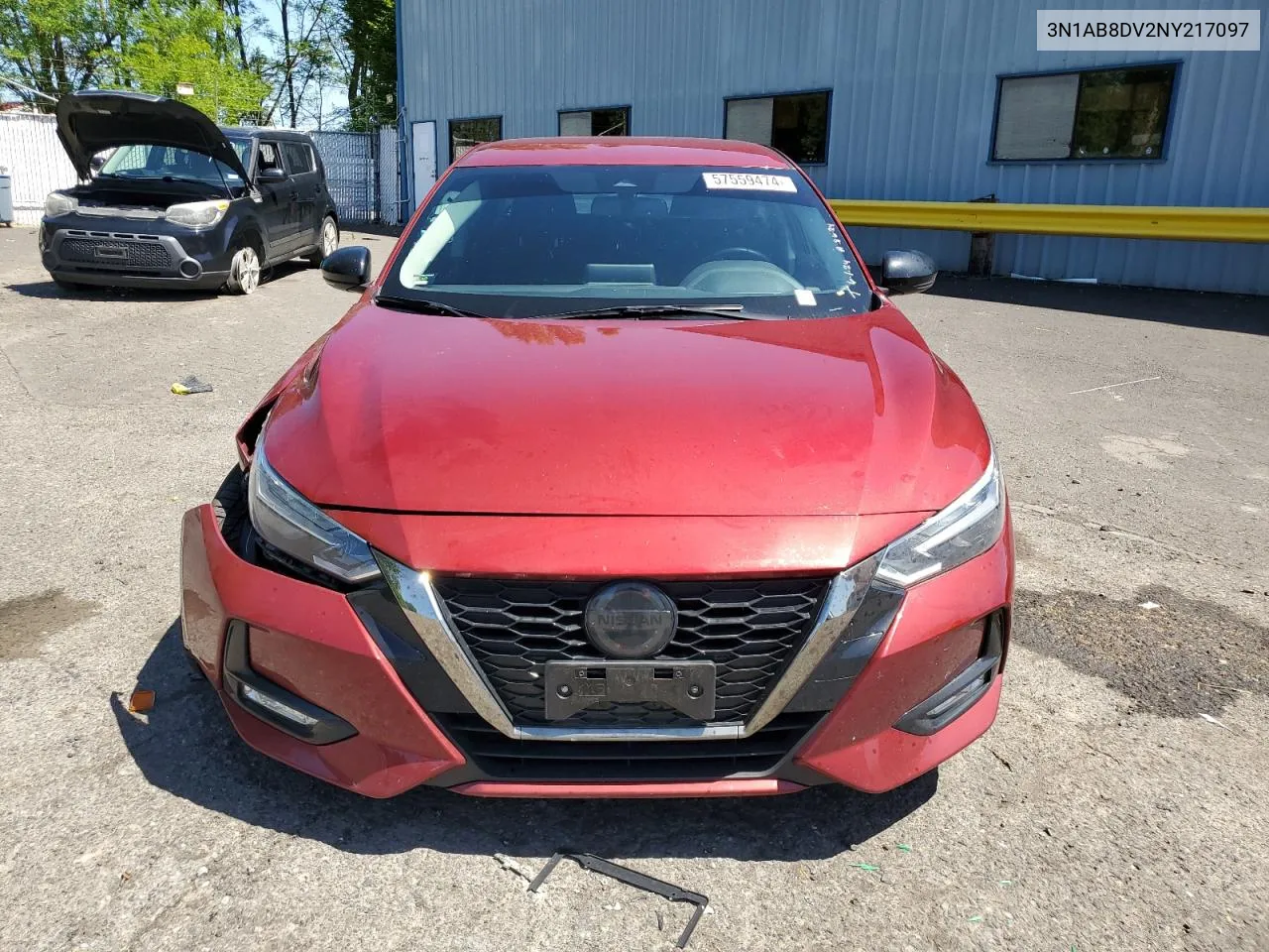 2022 Nissan Sentra Sr VIN: 3N1AB8DV2NY217097 Lot: 57559474