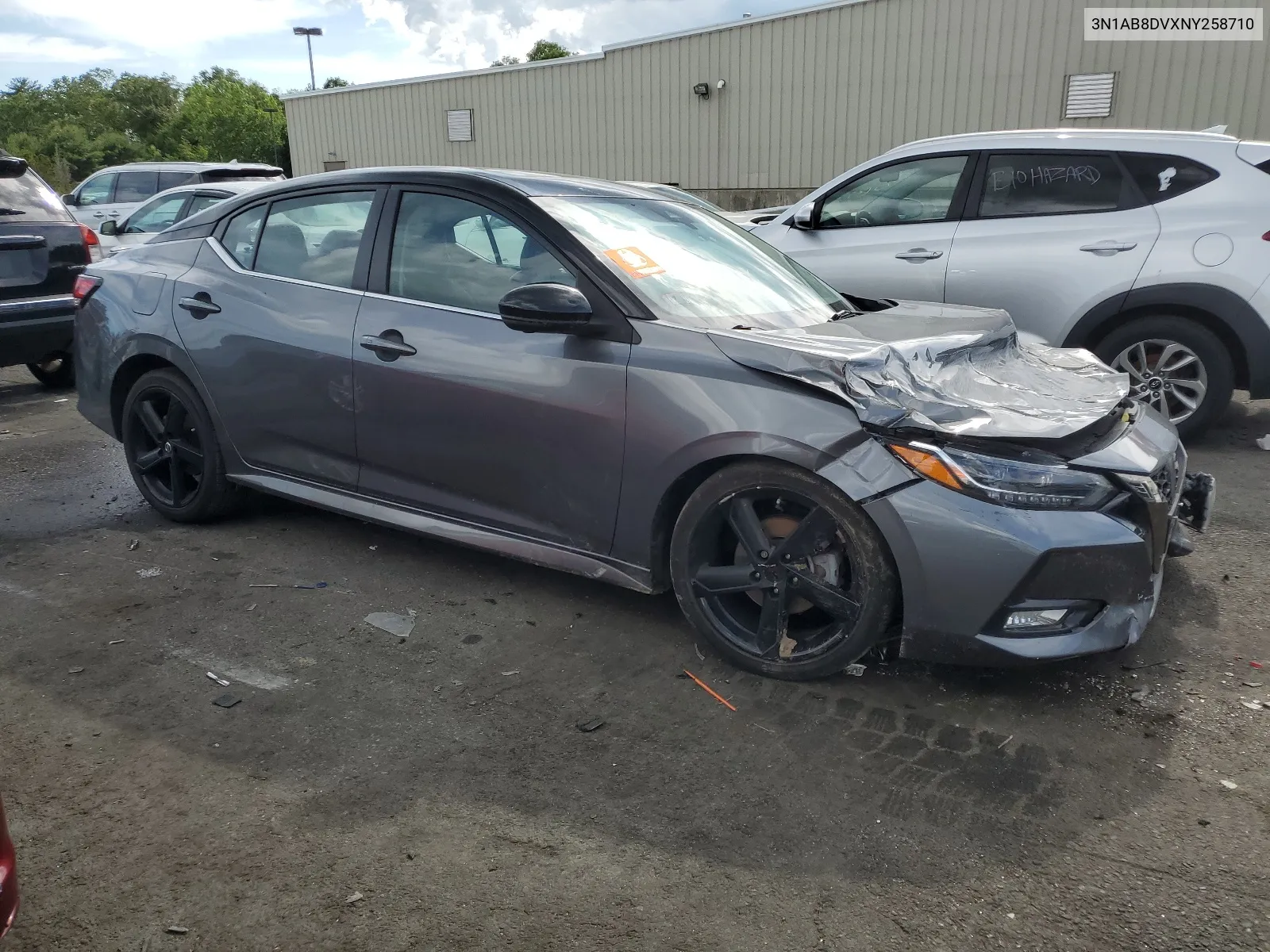 2022 Nissan Sentra Sr VIN: 3N1AB8DVXNY258710 Lot: 58200214