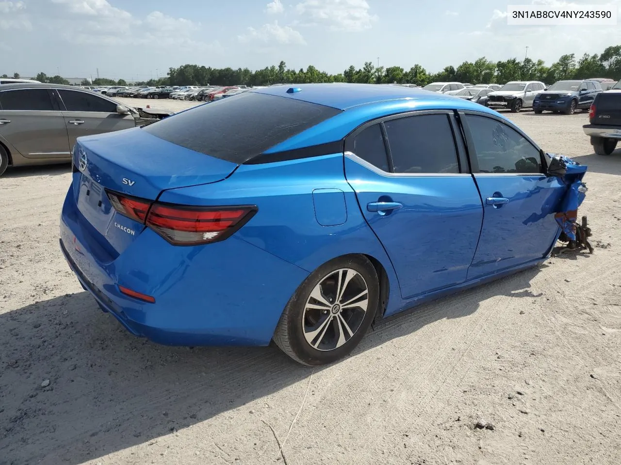 2022 Nissan Sentra Sv VIN: 3N1AB8CV4NY243590 Lot: 61382824