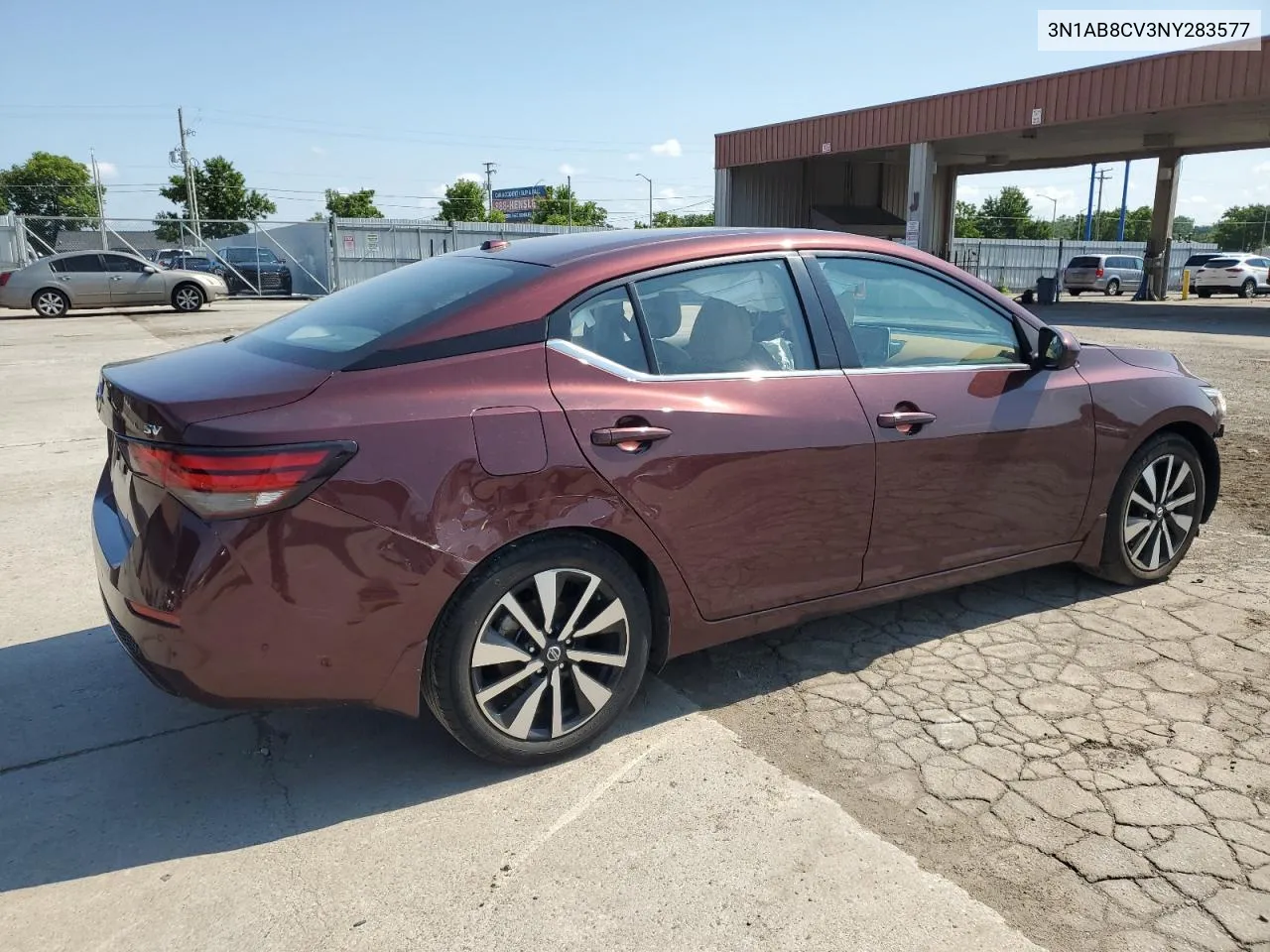 2022 Nissan Sentra Sv VIN: 3N1AB8CV3NY283577 Lot: 62734594