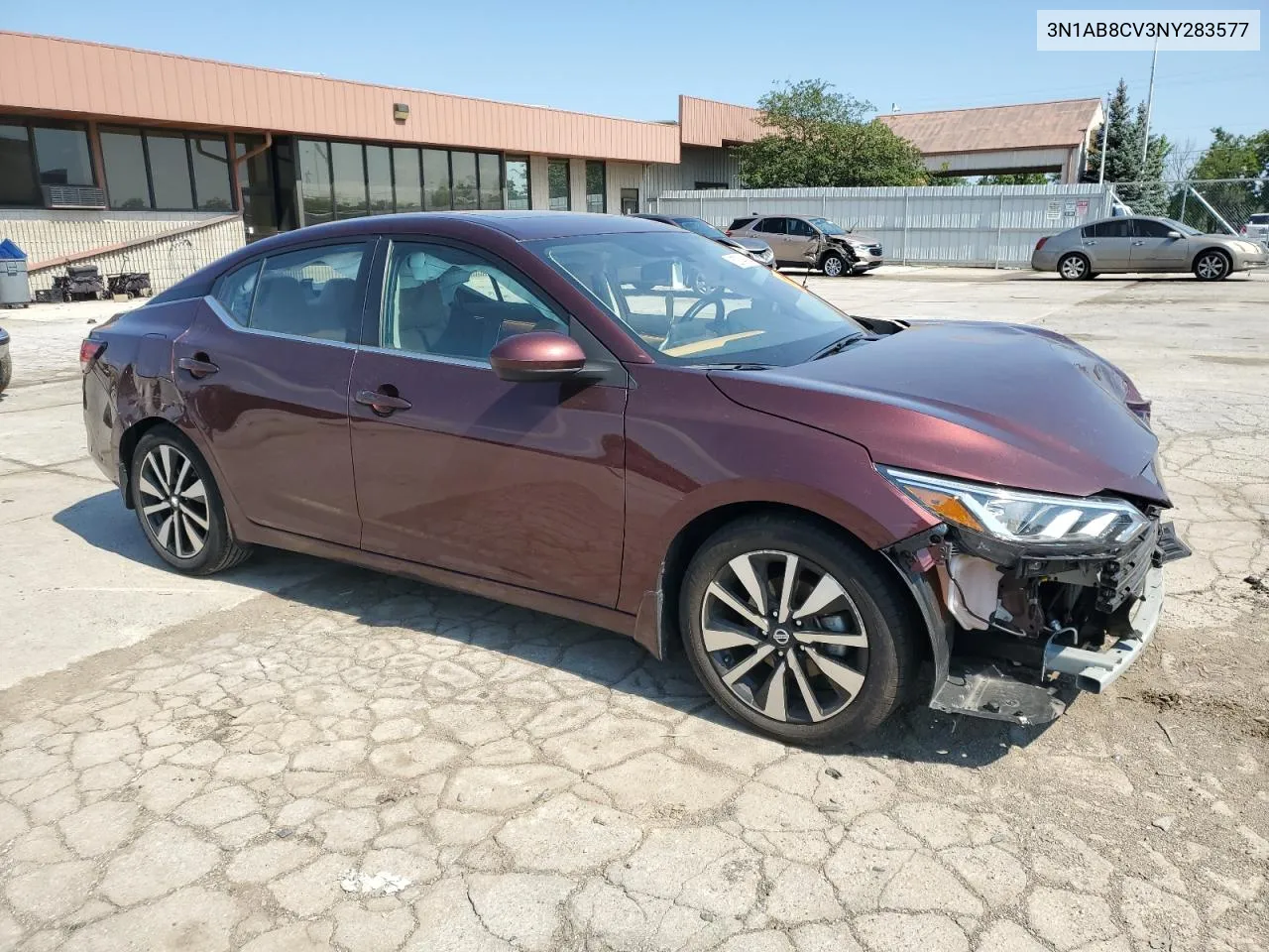 3N1AB8CV3NY283577 2022 Nissan Sentra Sv