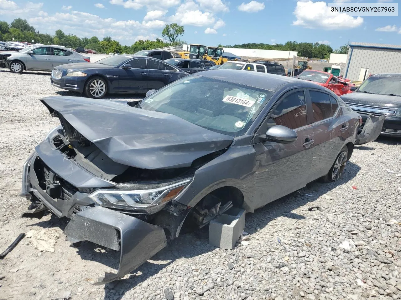 2022 Nissan Sentra Sv VIN: 3N1AB8CV5NY267963 Lot: 63013164