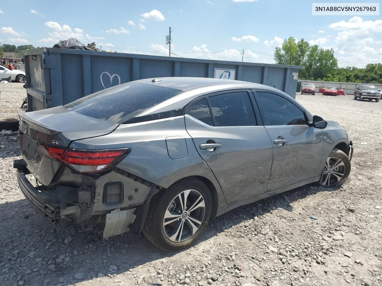 2022 Nissan Sentra Sv VIN: 3N1AB8CV5NY267963 Lot: 63013164