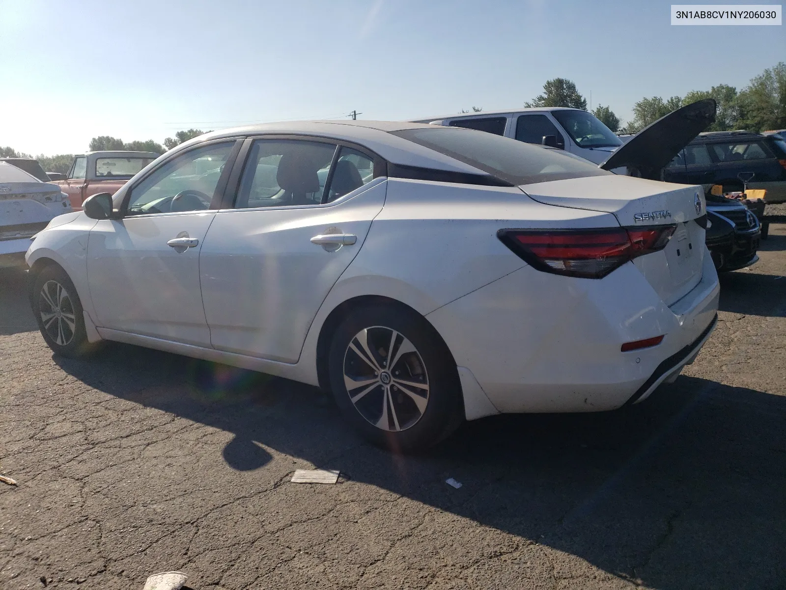 2022 Nissan Sentra Sv VIN: 3N1AB8CV1NY206030 Lot: 63228494