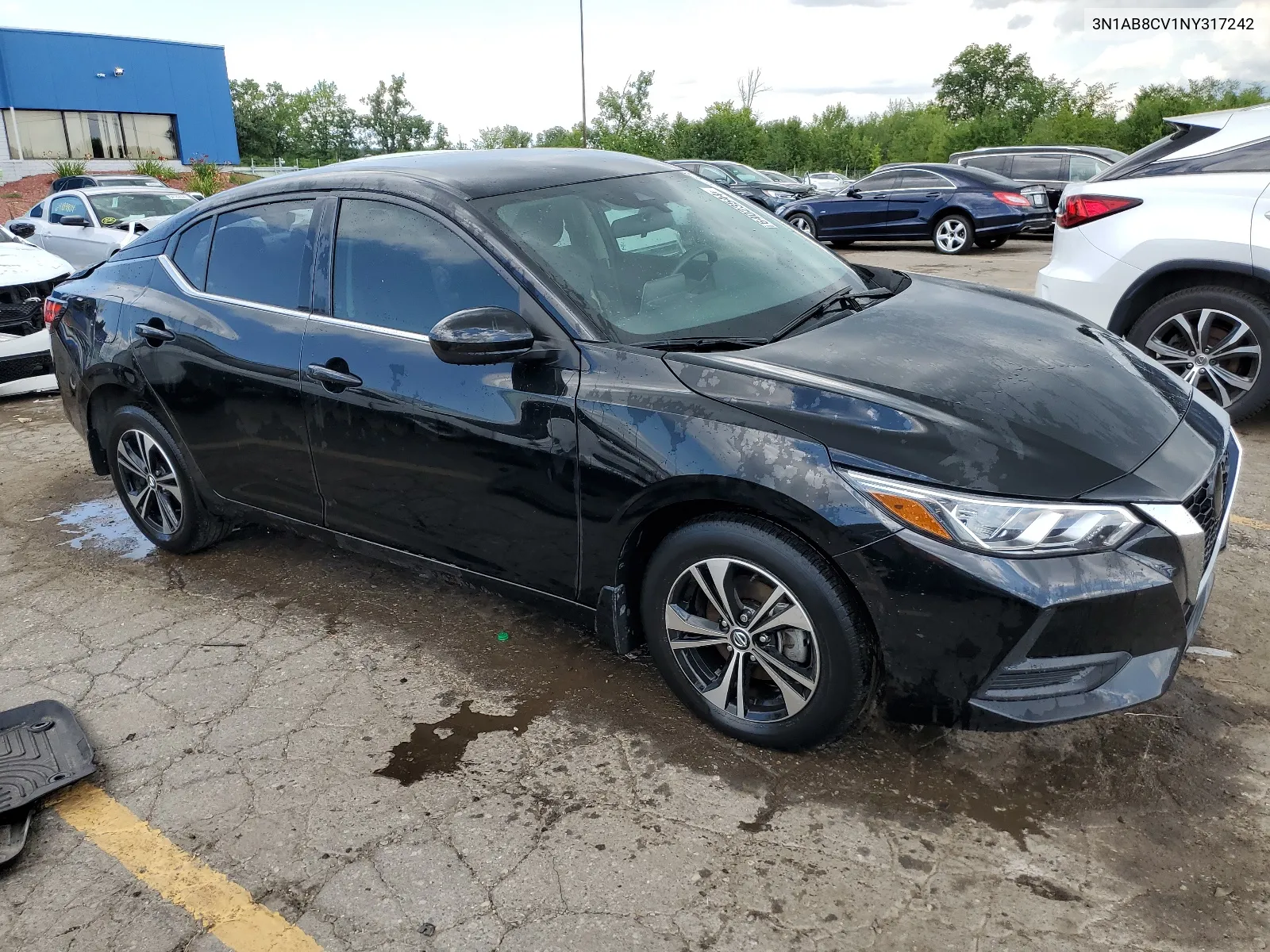 2022 Nissan Sentra Sv VIN: 3N1AB8CV1NY317242 Lot: 64023544