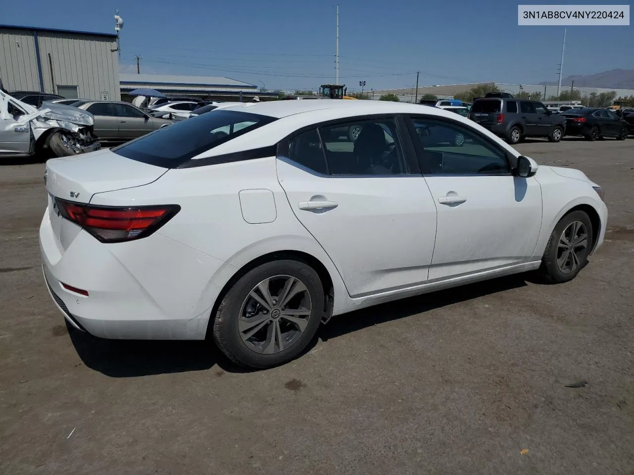 2022 Nissan Sentra Sv VIN: 3N1AB8CV4NY220424 Lot: 64839174