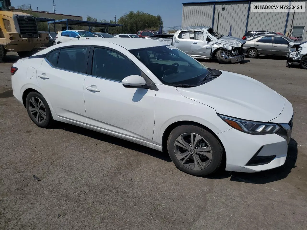 2022 Nissan Sentra Sv VIN: 3N1AB8CV4NY220424 Lot: 64839174