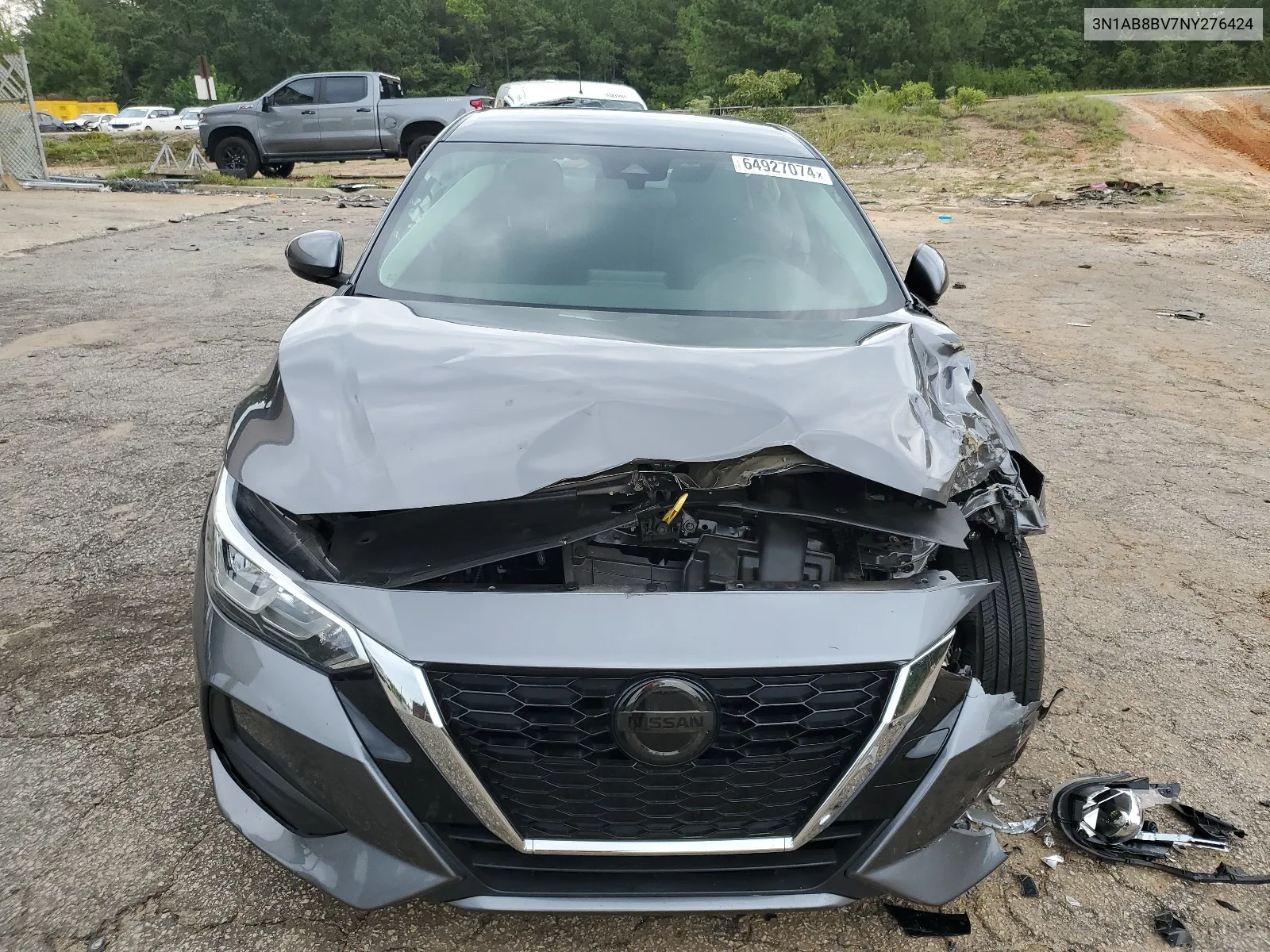 2022 Nissan Sentra S VIN: 3N1AB8BV7NY276424 Lot: 64927074