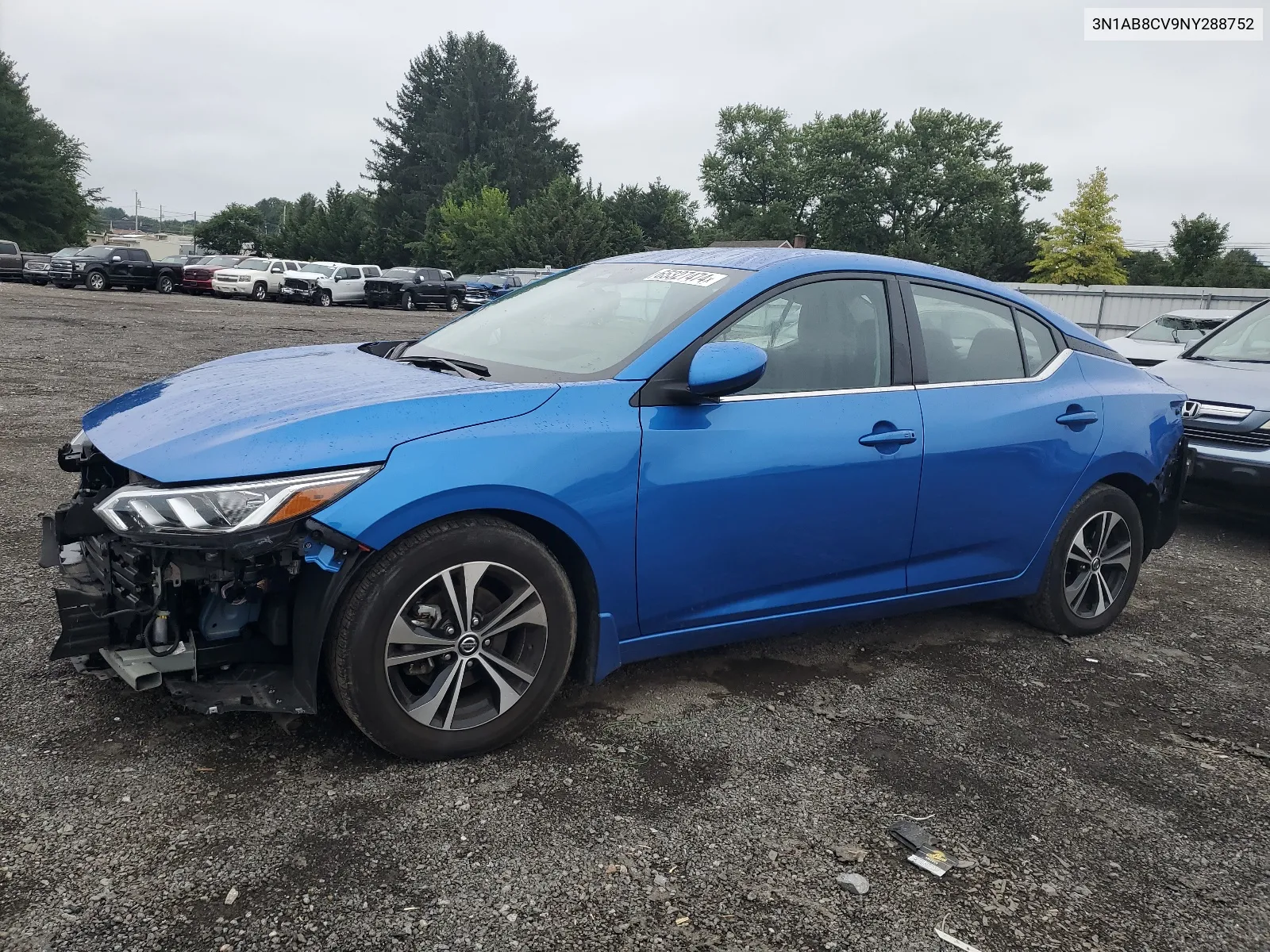 3N1AB8CV9NY288752 2022 Nissan Sentra Sv