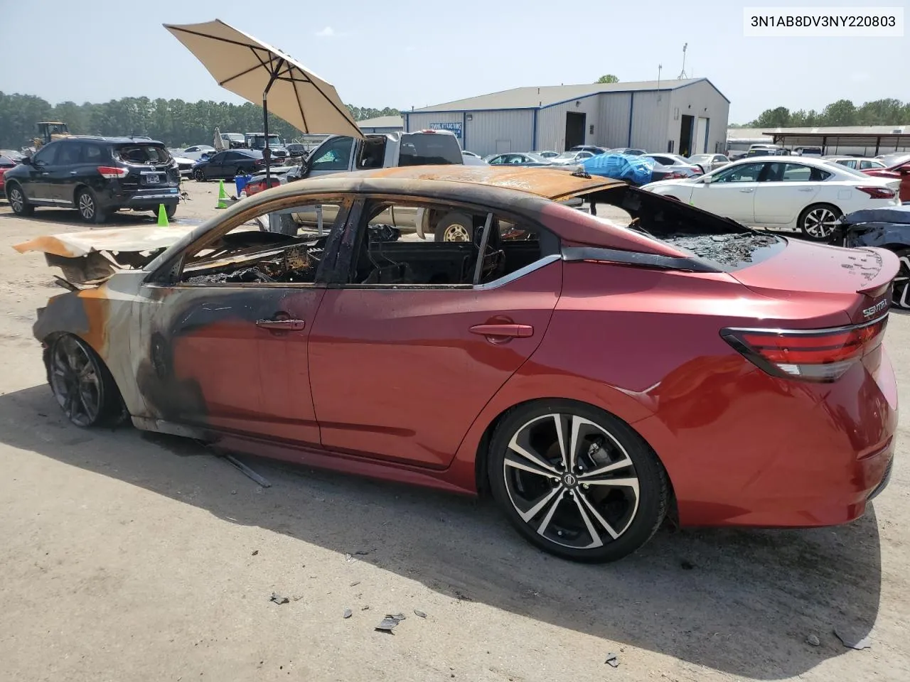 2022 Nissan Sentra Sr VIN: 3N1AB8DV3NY220803 Lot: 65340024