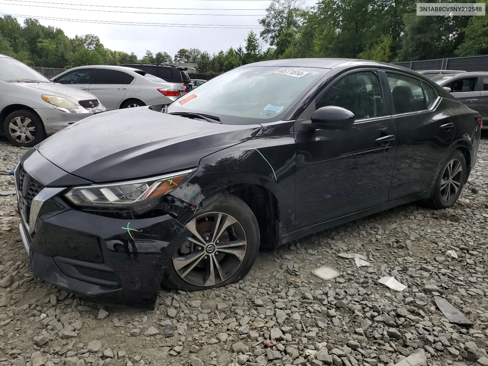 2022 Nissan Sentra Sv VIN: 3N1AB8CV5NY212588 Lot: 65771514