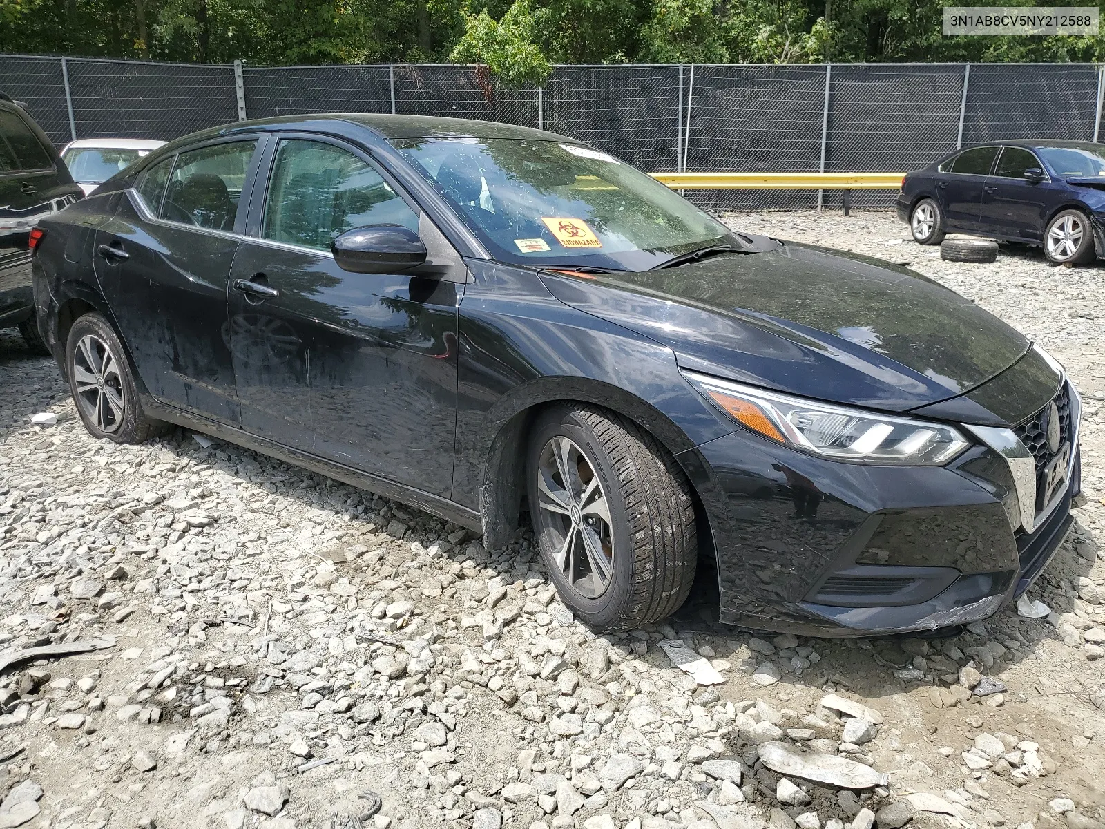 3N1AB8CV5NY212588 2022 Nissan Sentra Sv