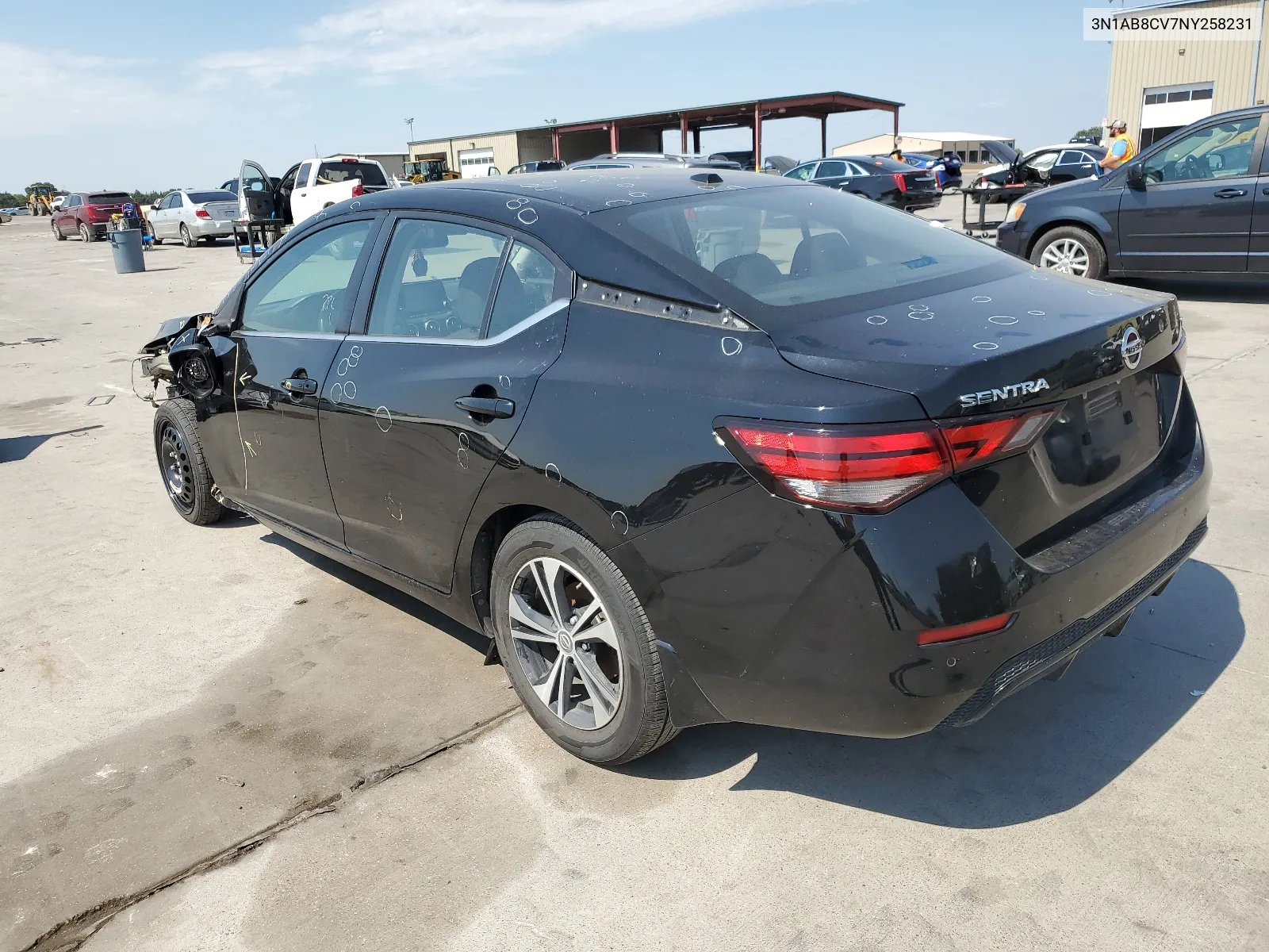 2022 Nissan Sentra Sv VIN: 3N1AB8CV7NY258231 Lot: 65832484