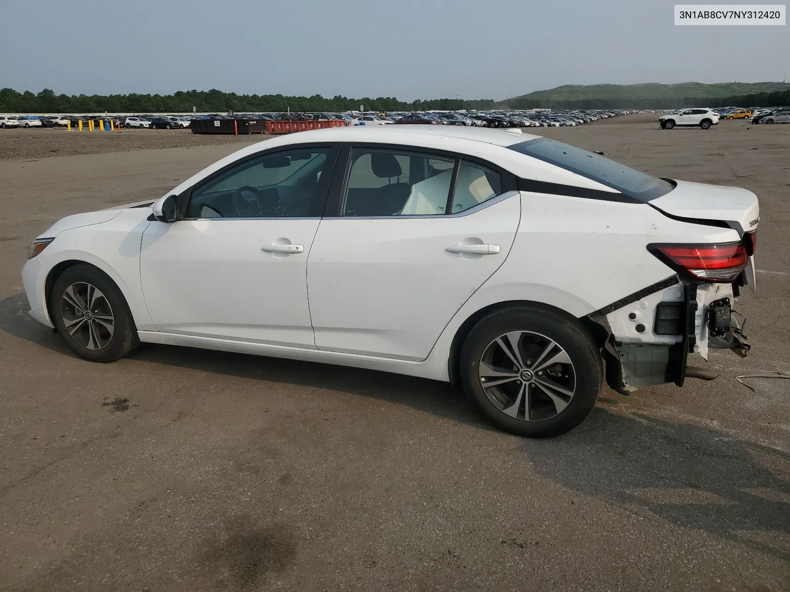 2022 Nissan Sentra Sv VIN: 3N1AB8CV7NY312420 Lot: 66085274