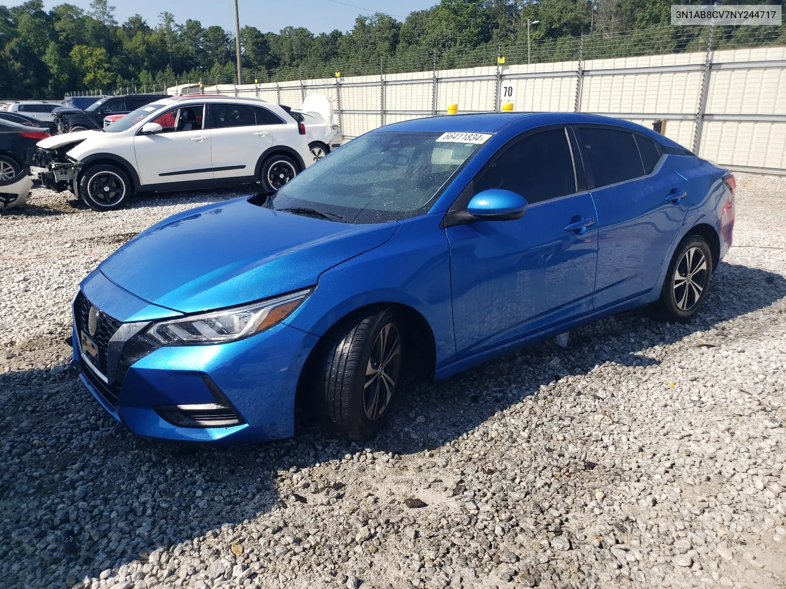 2022 Nissan Sentra Sv VIN: 3N1AB8CV7NY244717 Lot: 66411834