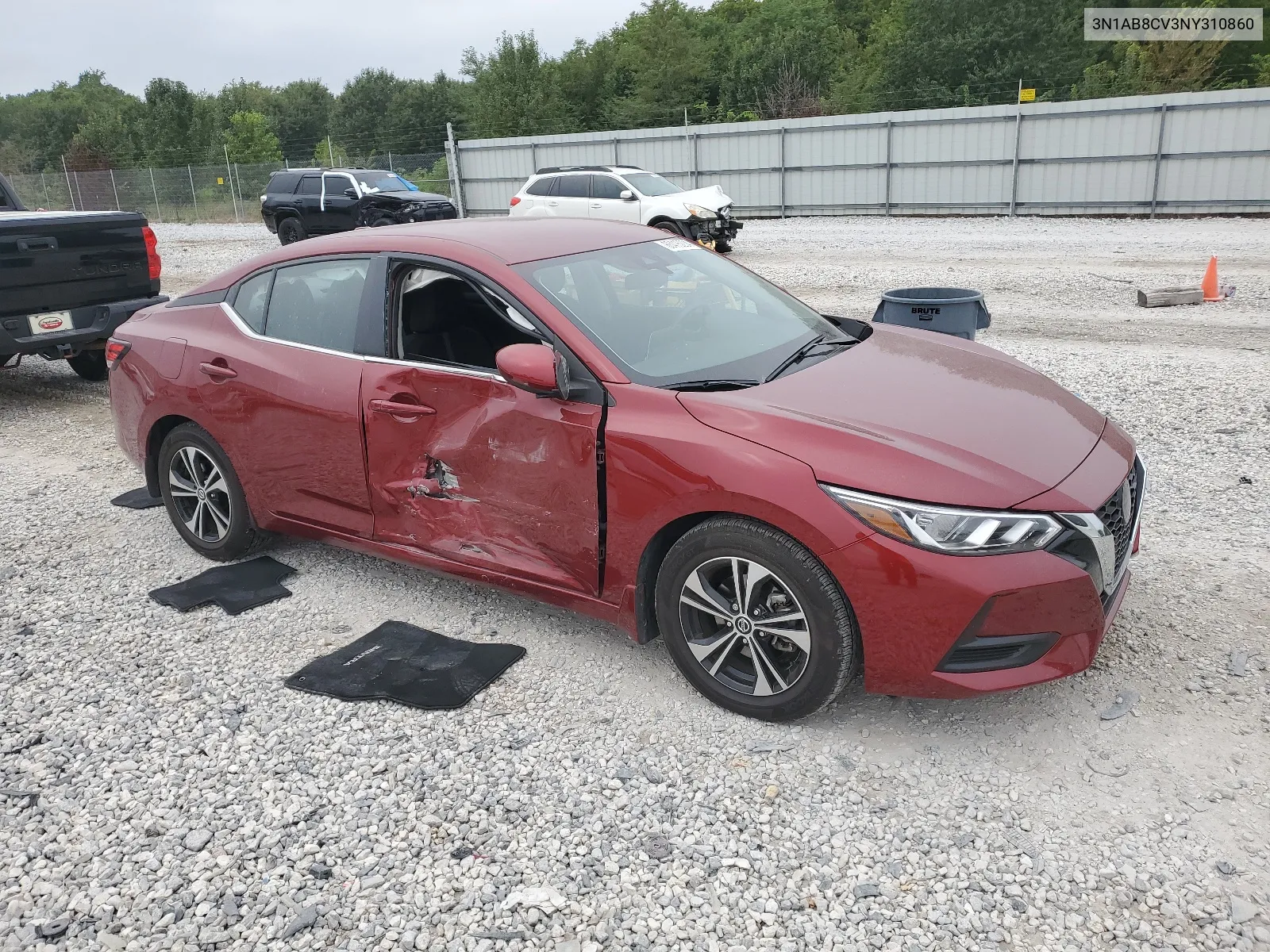 2022 Nissan Sentra Sv VIN: 3N1AB8CV3NY310860 Lot: 66415234