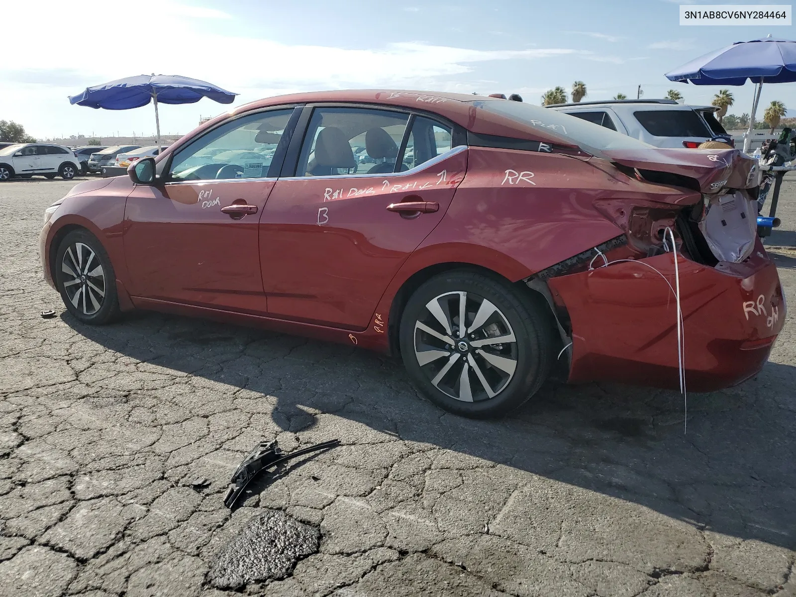 2022 Nissan Sentra Sv VIN: 3N1AB8CV6NY284464 Lot: 66622474