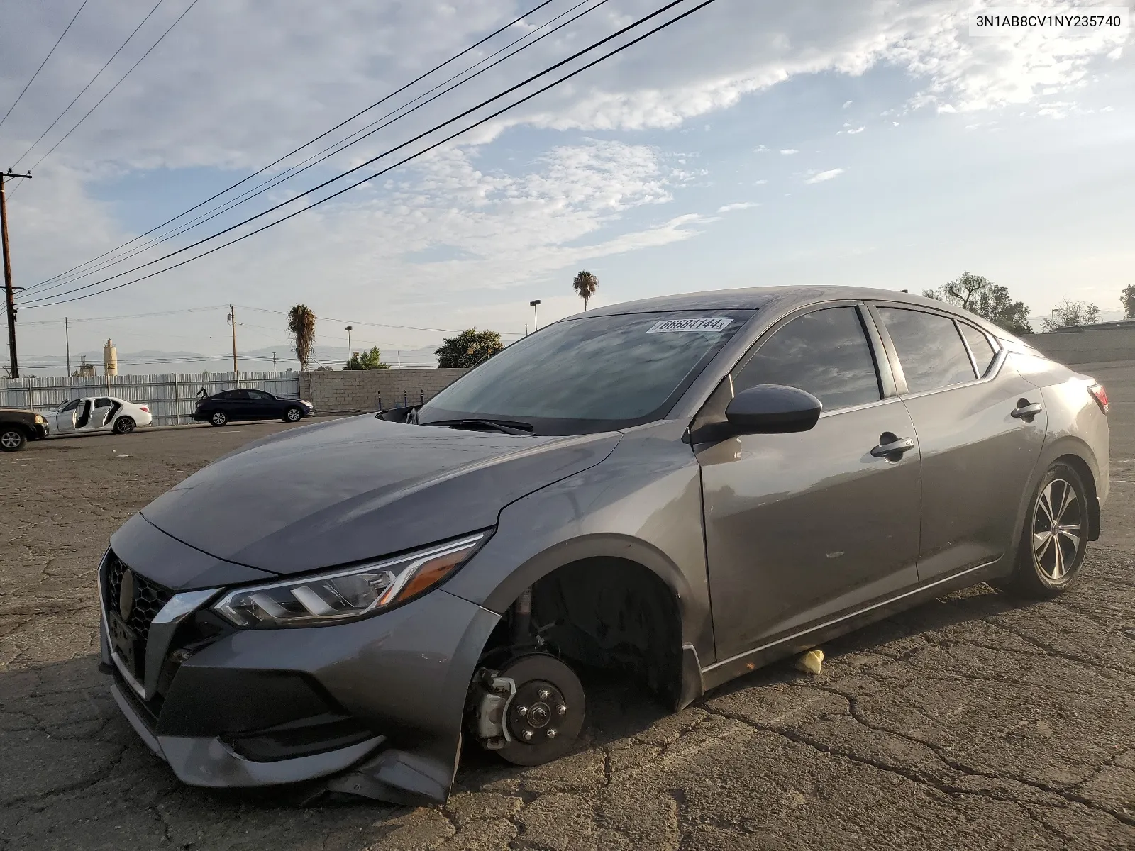 2022 Nissan Sentra Sv VIN: 3N1AB8CV1NY235740 Lot: 66684144