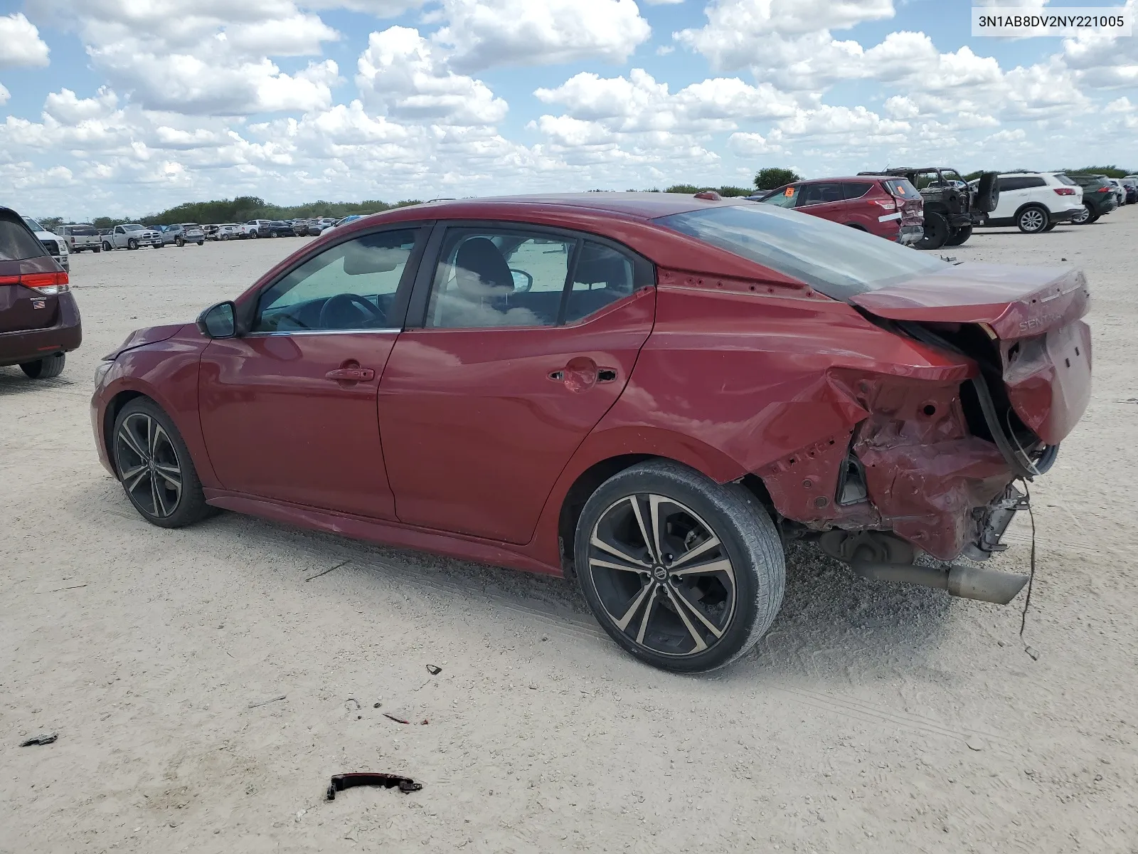 2022 Nissan Sentra Sr VIN: 3N1AB8DV2NY221005 Lot: 66973054