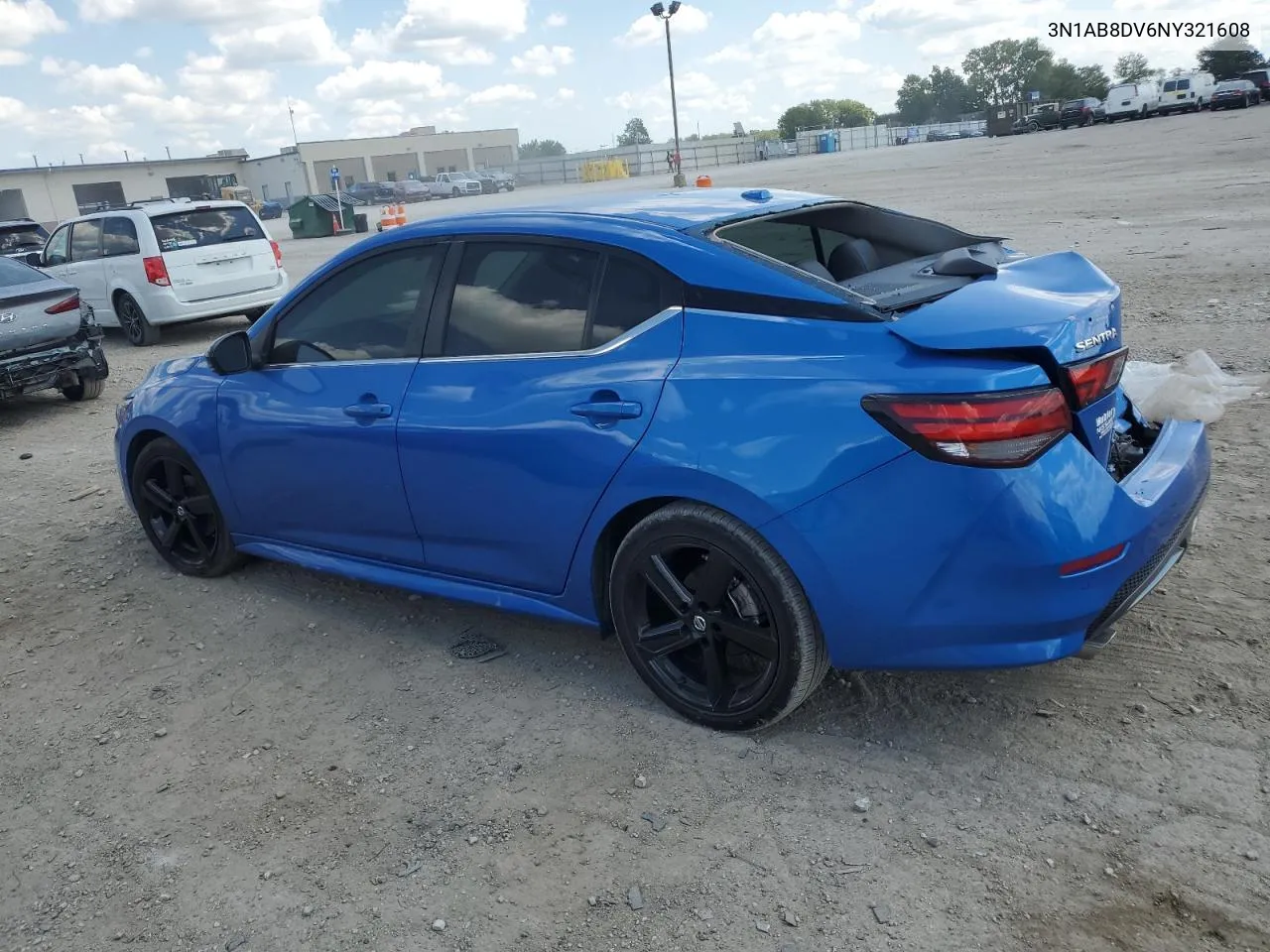 2022 Nissan Sentra Sr VIN: 3N1AB8DV6NY321608 Lot: 67310094