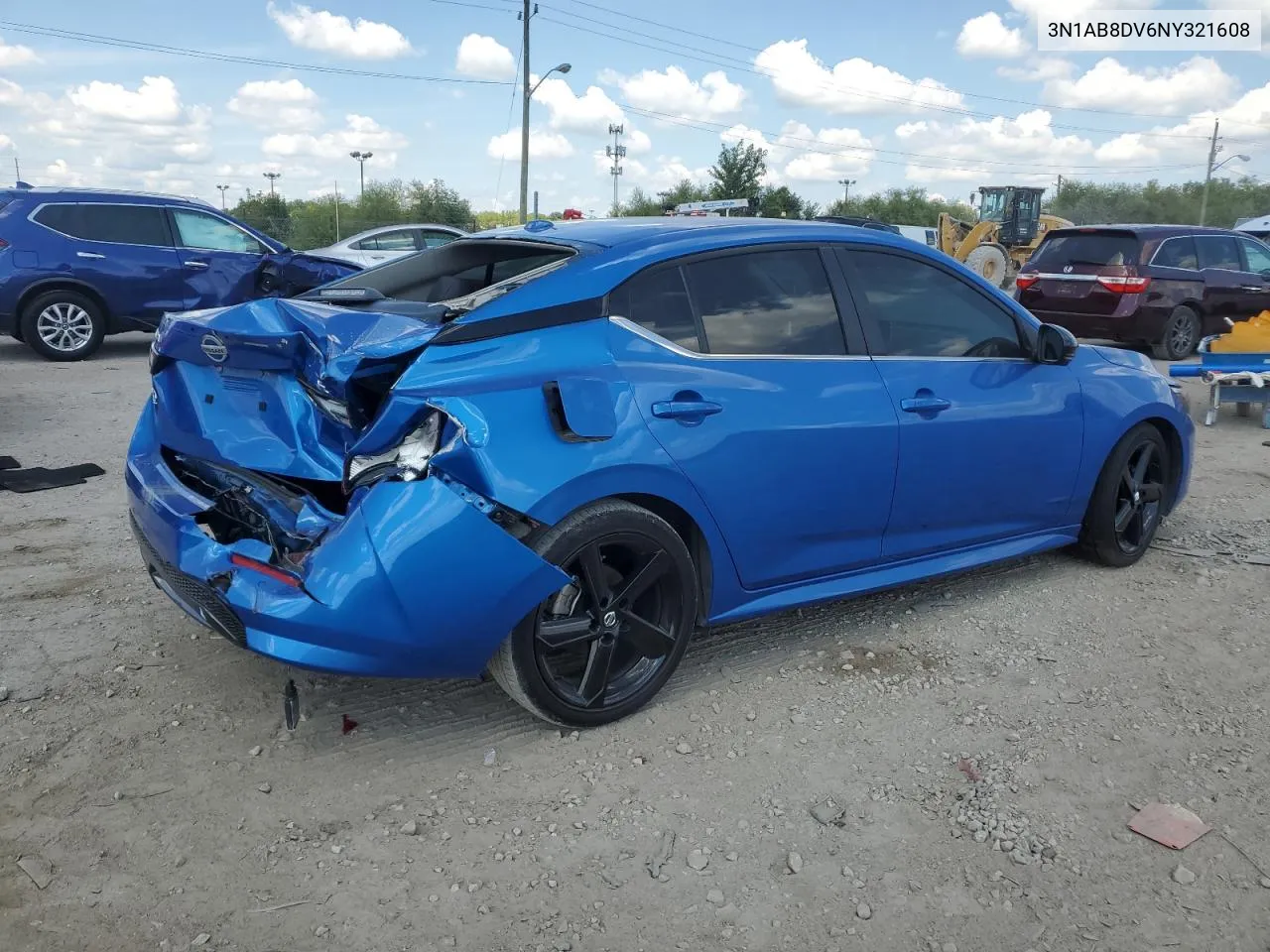 2022 Nissan Sentra Sr VIN: 3N1AB8DV6NY321608 Lot: 67310094