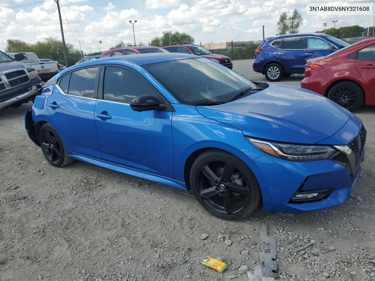 2022 Nissan Sentra Sr VIN: 3N1AB8DV6NY321608 Lot: 67310094