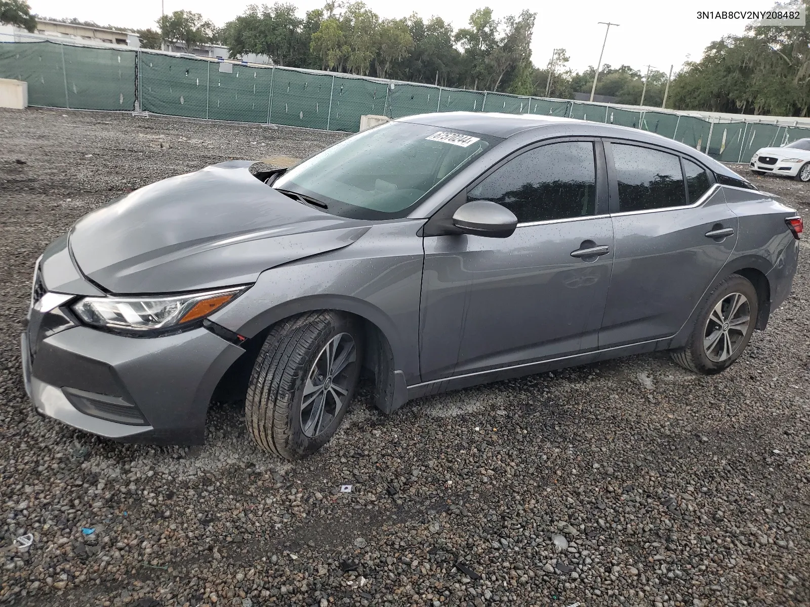 2022 Nissan Sentra Sv VIN: 3N1AB8CV2NY208482 Lot: 67570244