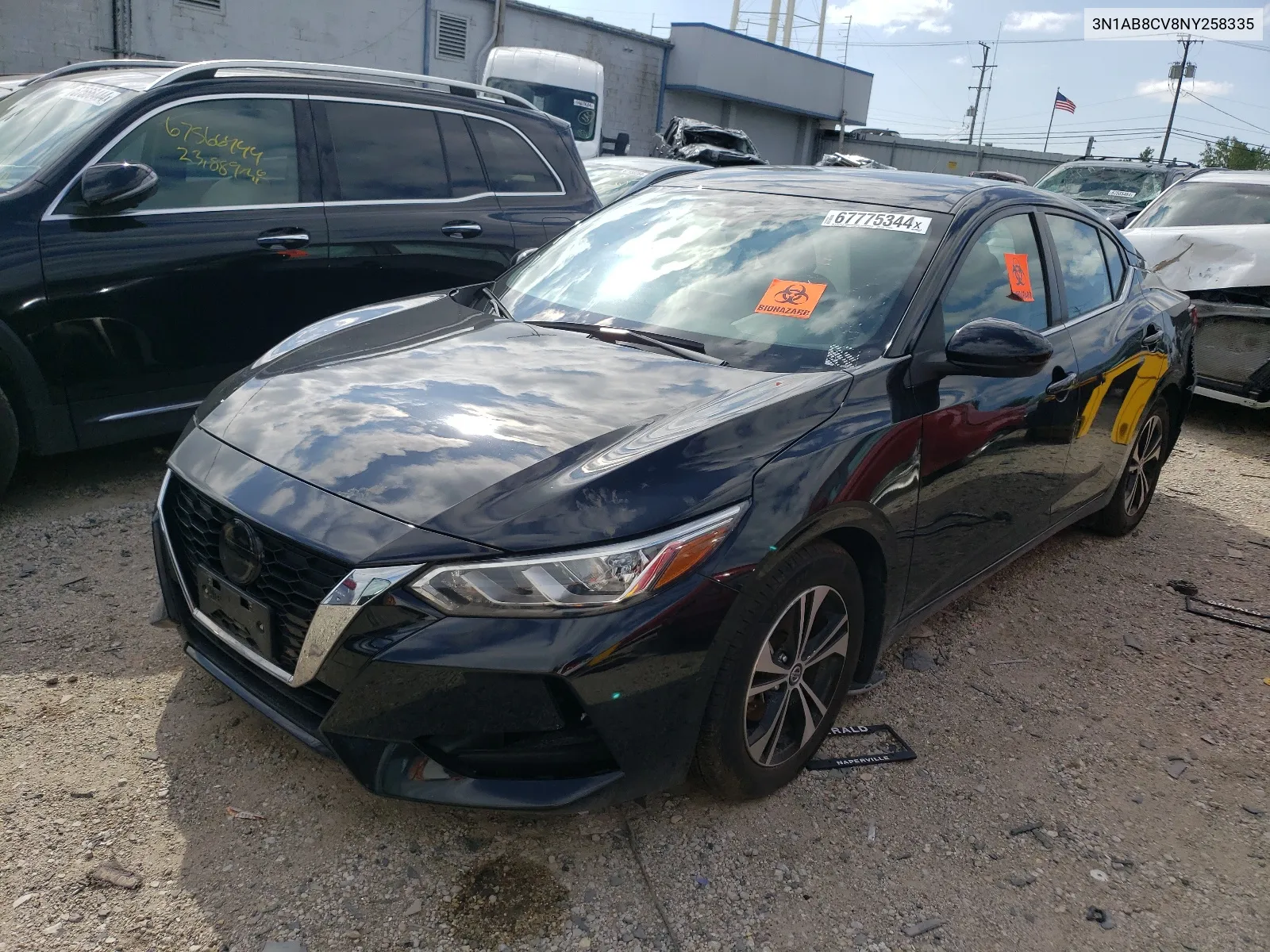 2022 Nissan Sentra Sv VIN: 3N1AB8CV8NY258335 Lot: 67775344