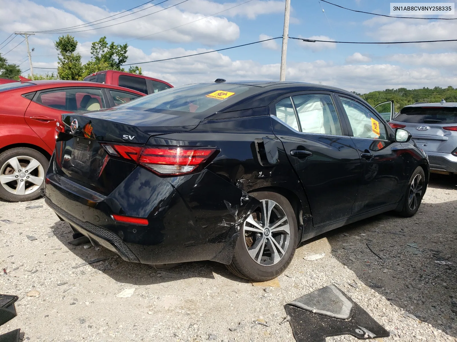 2022 Nissan Sentra Sv VIN: 3N1AB8CV8NY258335 Lot: 67775344