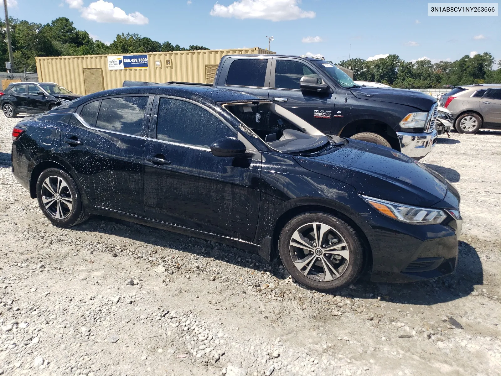 2022 Nissan Sentra Sv VIN: 3N1AB8CV1NY263666 Lot: 68011614