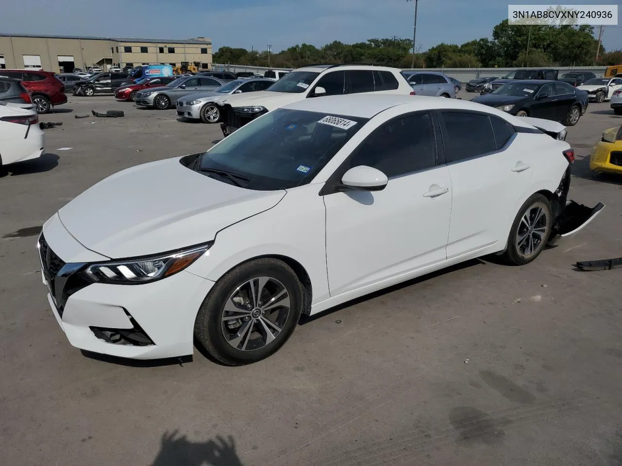 2022 Nissan Sentra Sv VIN: 3N1AB8CVXNY240936 Lot: 68065814