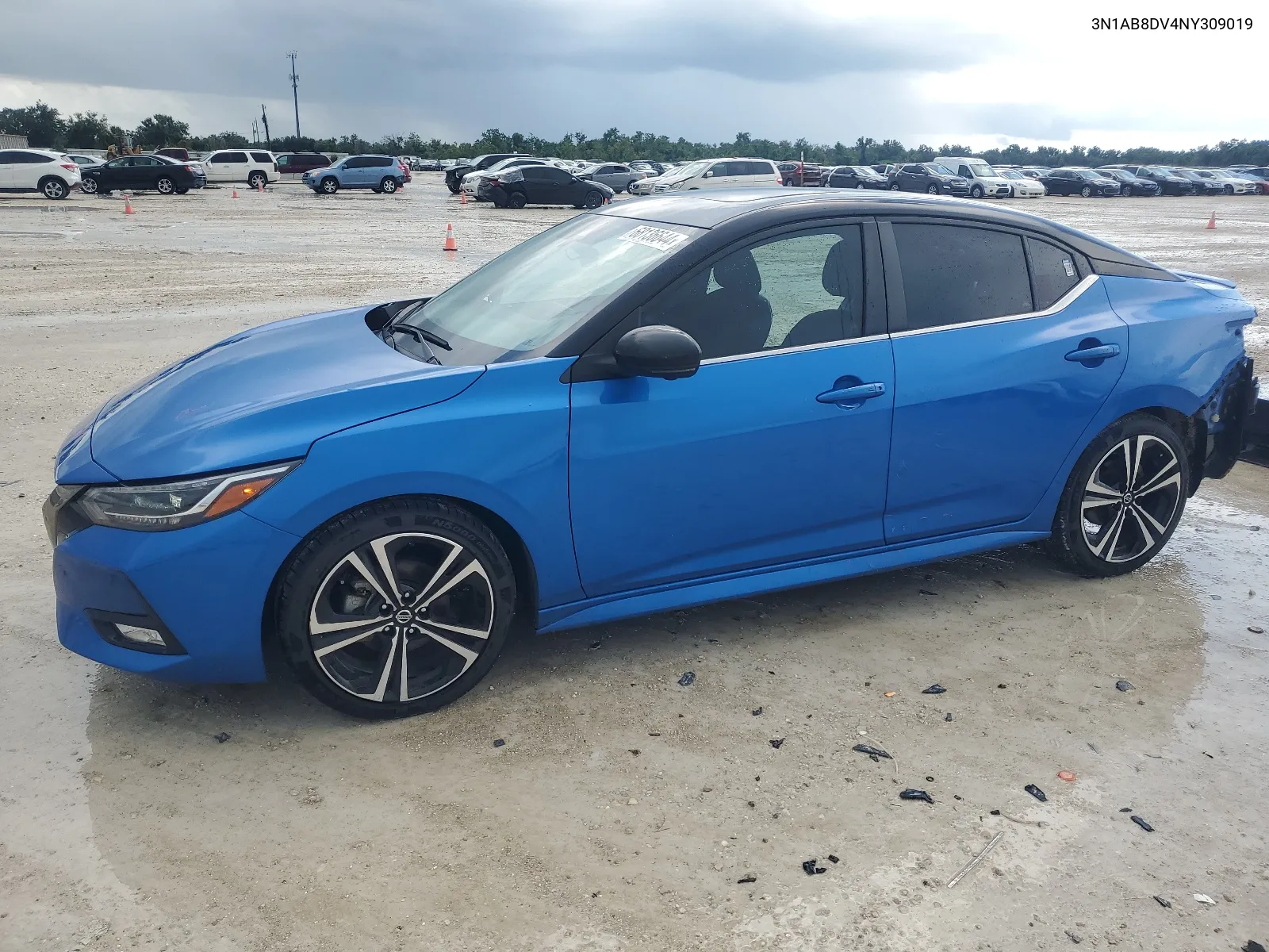 2022 Nissan Sentra Sr VIN: 3N1AB8DV4NY309019 Lot: 68136644