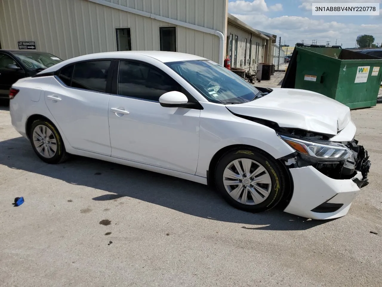 2022 Nissan Sentra S VIN: 3N1AB8BV4NY220778 Lot: 68366194