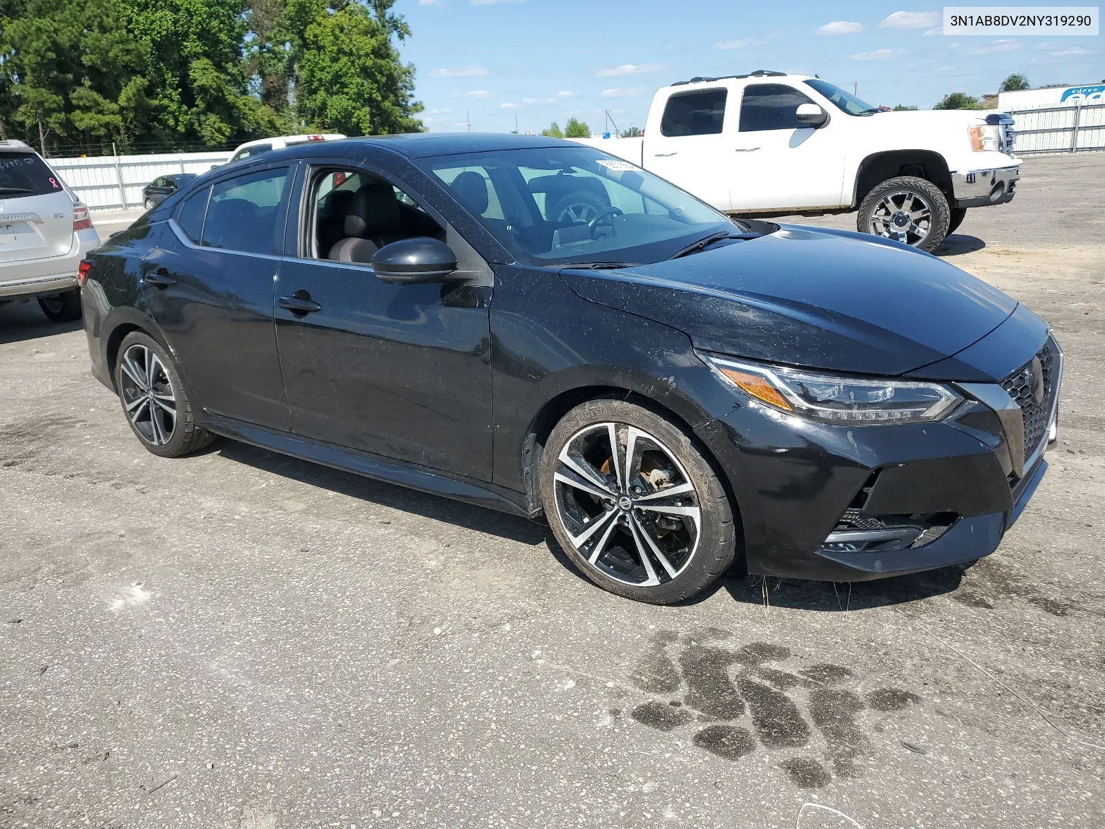 2022 Nissan Sentra Sr VIN: 3N1AB8DV2NY319290 Lot: 68376664