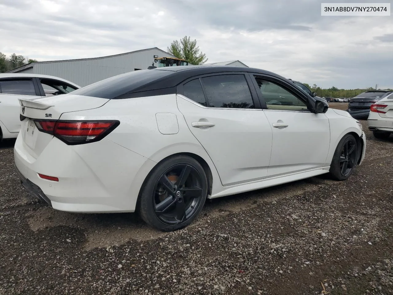 2022 Nissan Sentra Sr VIN: 3N1AB8DV7NY270474 Lot: 68440064