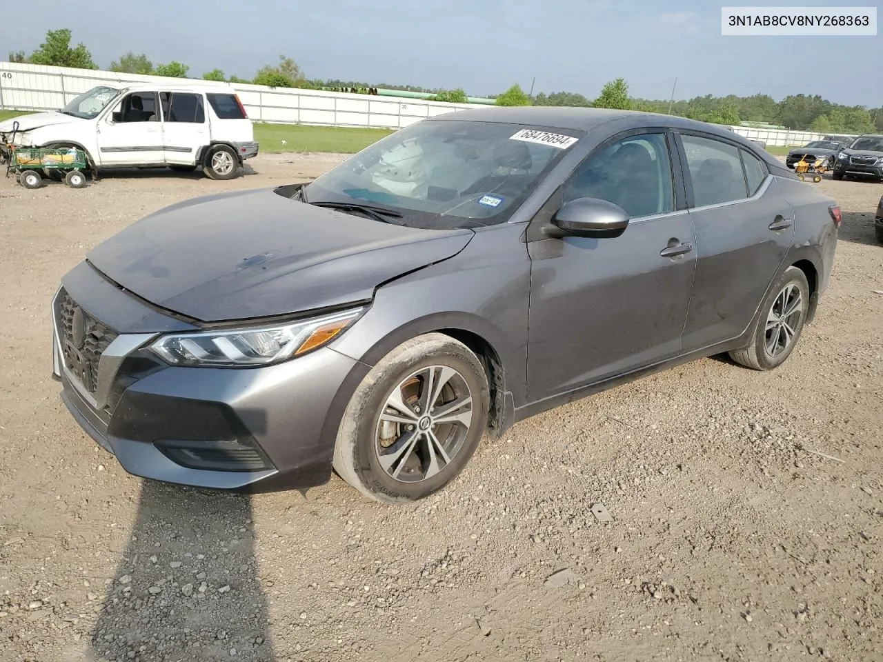 2022 Nissan Sentra Sv VIN: 3N1AB8CV8NY268363 Lot: 68476694