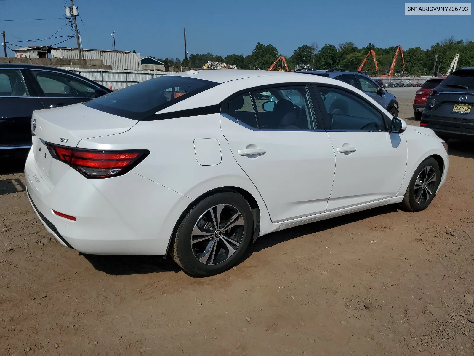 2022 Nissan Sentra Sv VIN: 3N1AB8CV9NY206793 Lot: 68519504