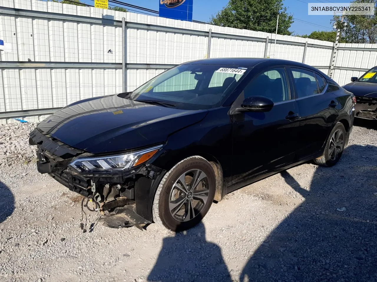 3N1AB8CV3NY225341 2022 Nissan Sentra Sv