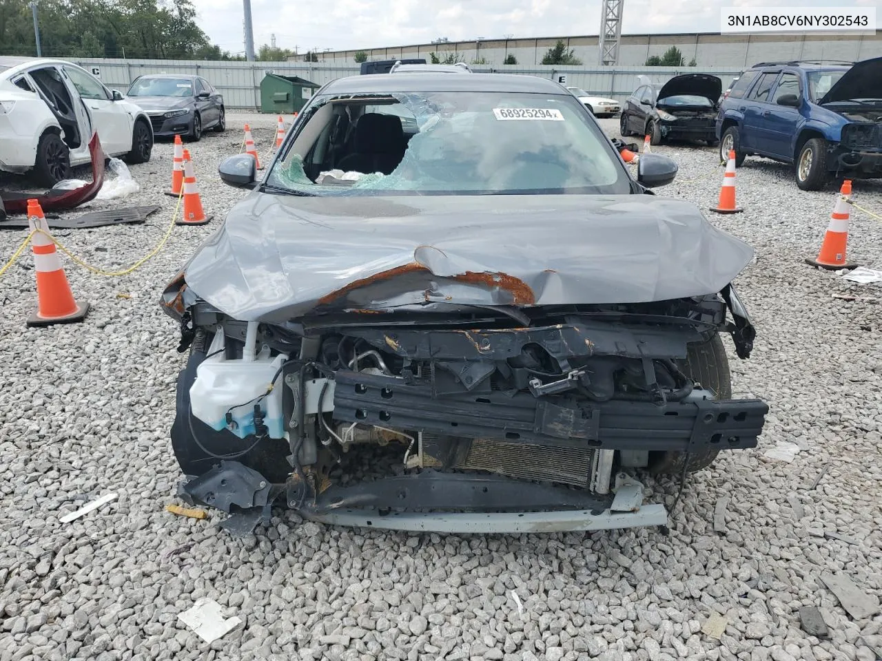 2022 Nissan Sentra Sv VIN: 3N1AB8CV6NY302543 Lot: 68925294