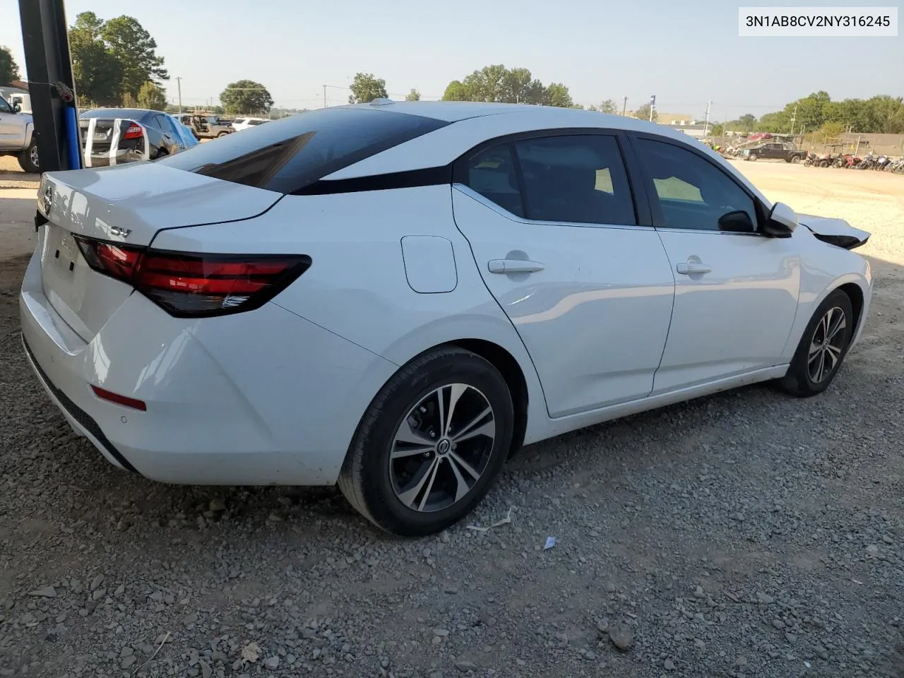 3N1AB8CV2NY316245 2022 Nissan Sentra Sv