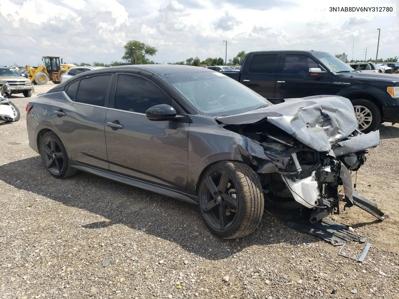 2022 Nissan Sentra Sr VIN: 3N1AB8DV6NY312780 Lot: 69000834