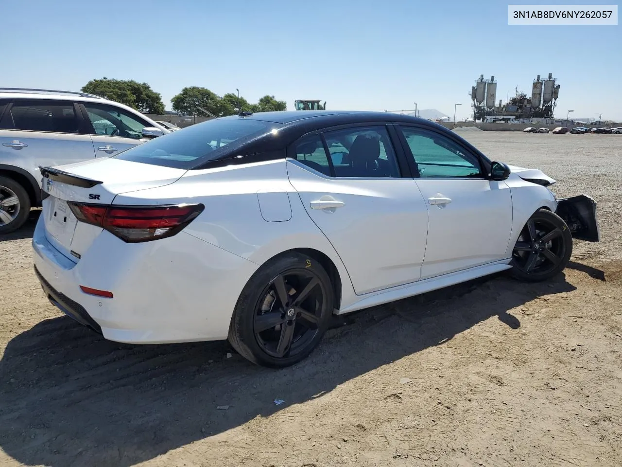 2022 Nissan Sentra Sr VIN: 3N1AB8DV6NY262057 Lot: 69138214