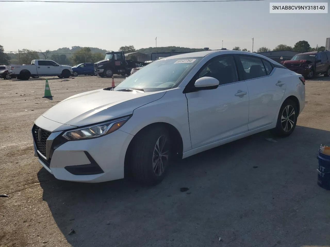 2022 Nissan Sentra Sv VIN: 3N1AB8CV9NY318140 Lot: 69147764