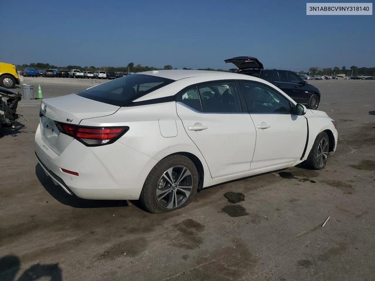 3N1AB8CV9NY318140 2022 Nissan Sentra Sv