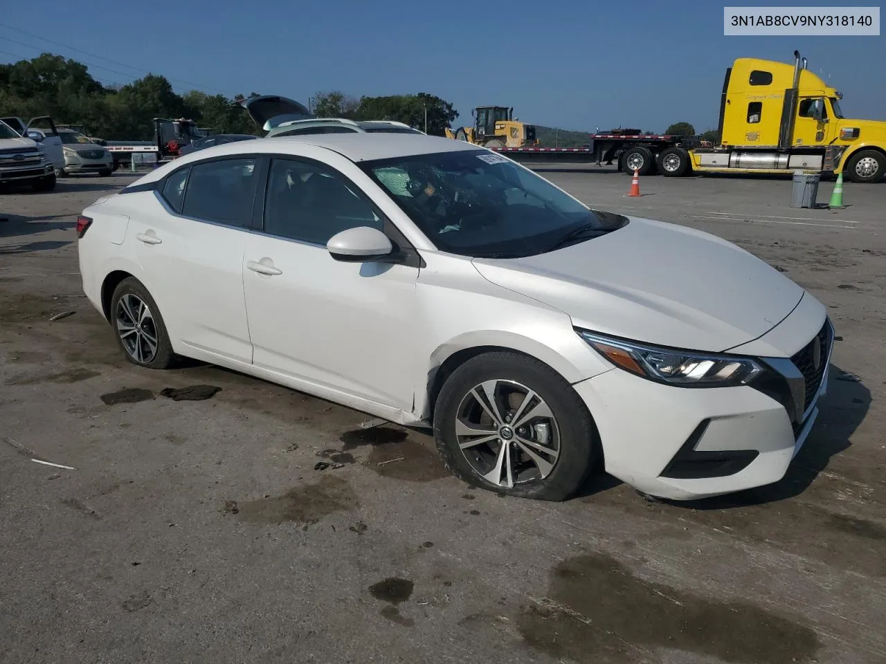 3N1AB8CV9NY318140 2022 Nissan Sentra Sv