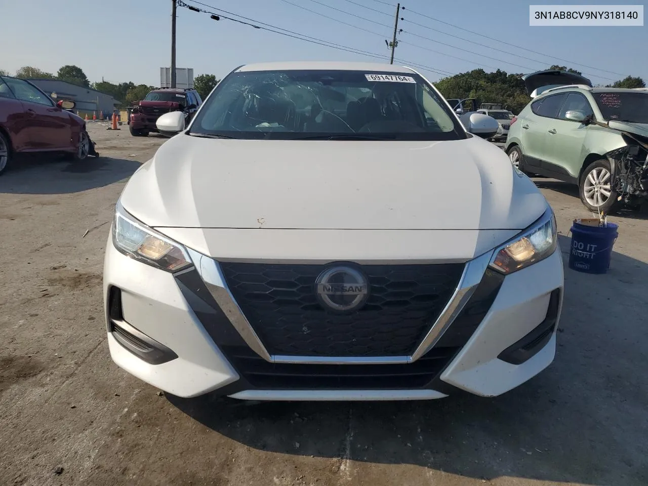 2022 Nissan Sentra Sv VIN: 3N1AB8CV9NY318140 Lot: 69147764