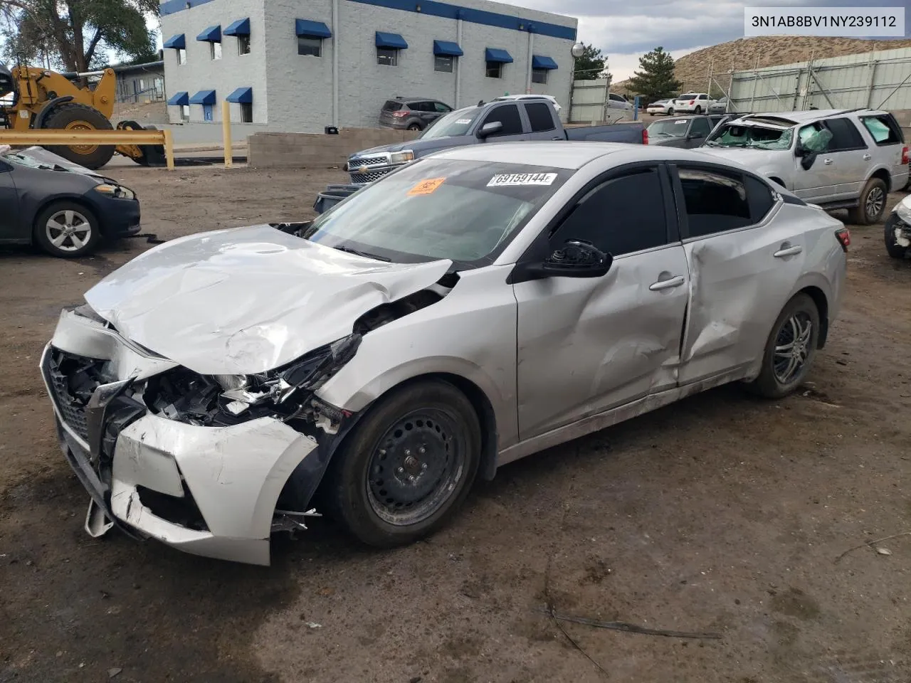 2022 Nissan Sentra S VIN: 3N1AB8BV1NY239112 Lot: 69159144