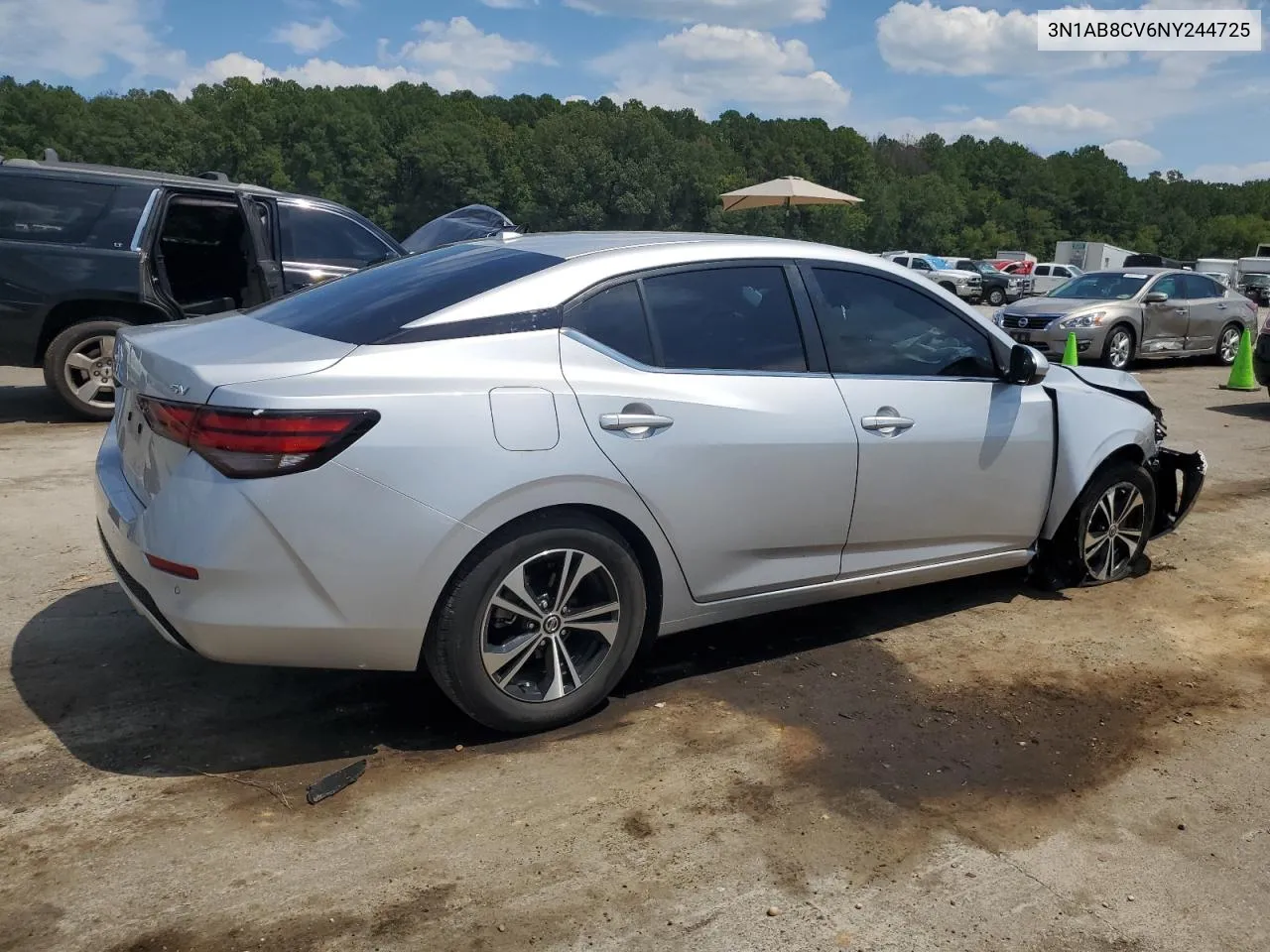 2022 Nissan Sentra Sv VIN: 3N1AB8CV6NY244725 Lot: 69236604